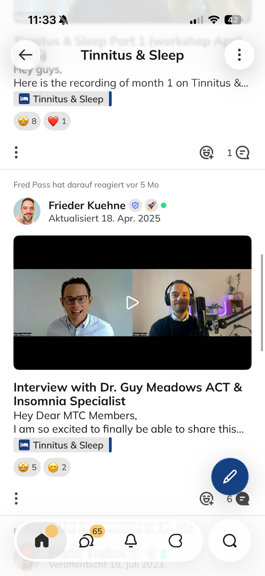 Interview with Dr. Guy Meadows inside the sleep space